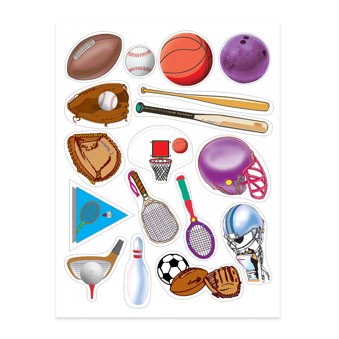 STICKER FORMS - SPORTS - 3 SHEETS