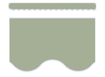 Solid Color Scalloped Border 2.25"x35&