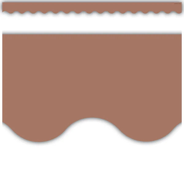 Solid Color Scalloped Border 2.25"x35&