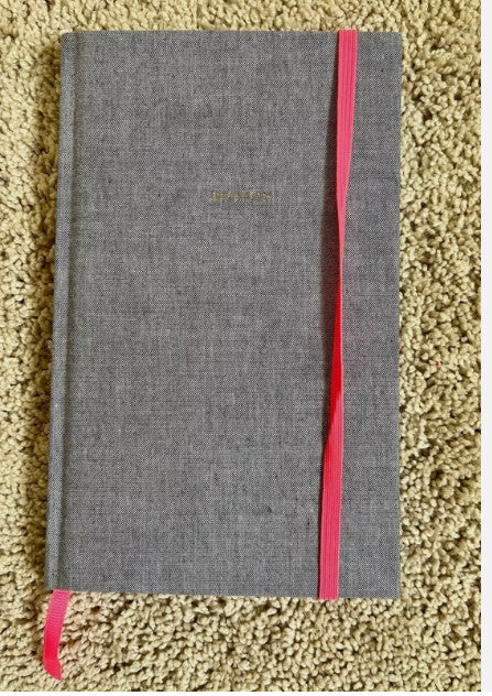 Ruled Journal Fabric Wrapped