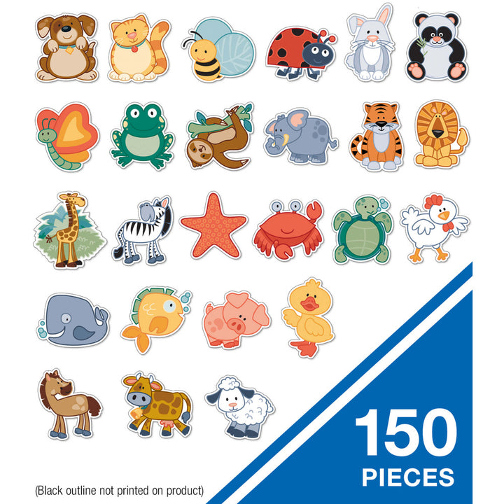 CUT OUT: LARGE ANIMALS  4.6"X5.2" - 150 PACK