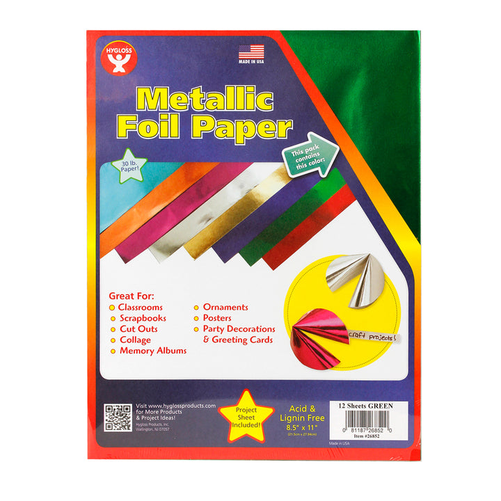 Metallic Paper 8.5"x11" 12 Pack