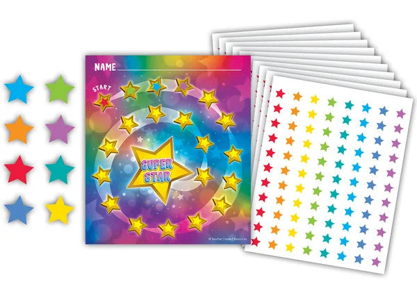 INCENTIVE CHART SUPER STAR REWARD WITH STICKERS 36 CHARTS