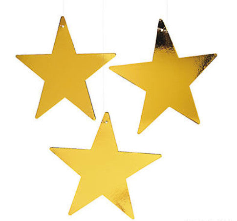 CARDBOARD - STAR - GOLD 12"