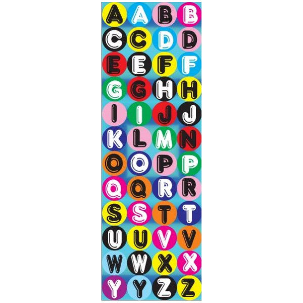 STICKERS: JUMBO DOTS, ABCs - 6 SHEETS