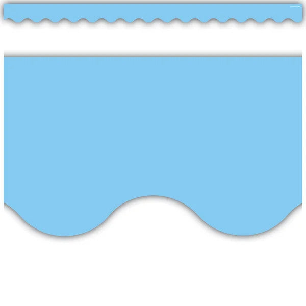 Solid Color Scalloped Border 2.25"x35&