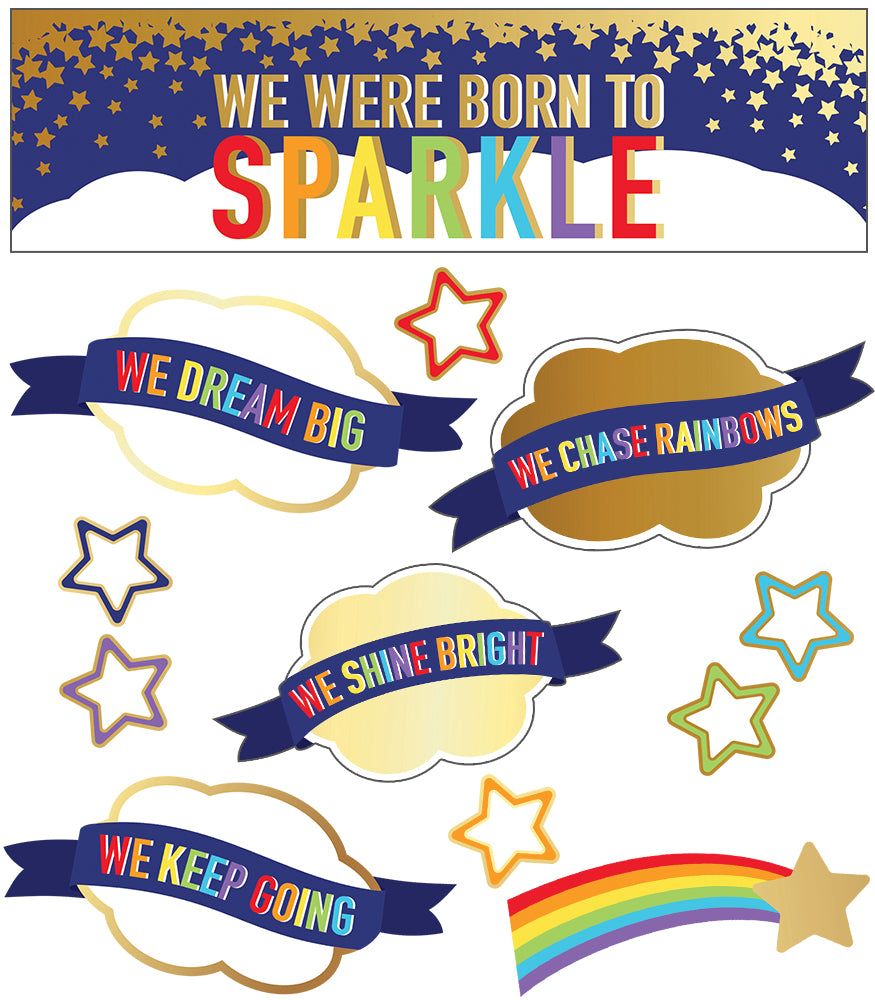 MINI BULLETIN BOARD SET BORN TO SPARKLE