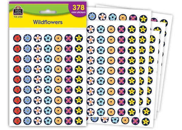 STICKER: MINI WILD FLOWERS 378PC