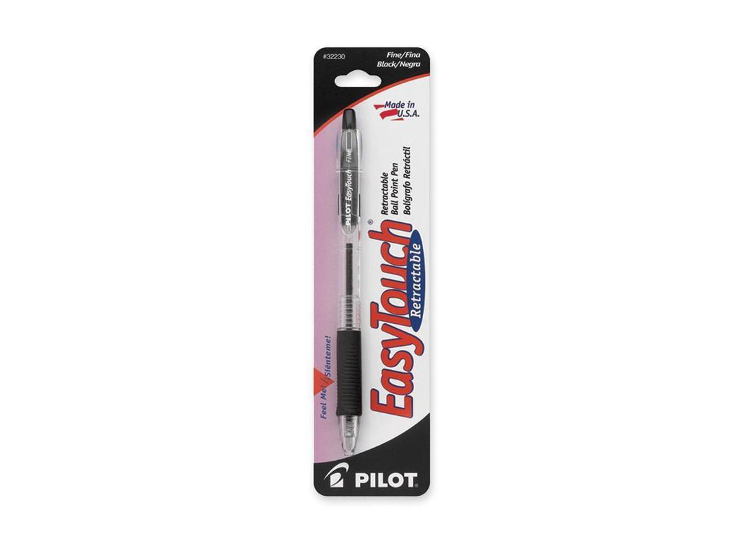 PILOT PEN:  EASYTOUCH RETRACTABLE FINE POINT BLACK