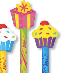 CUPCAKE PARTY ERASER PENCIL TOPPER