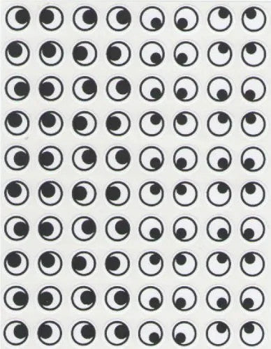 STICKERS: EYES ROUND 10 SHEETS