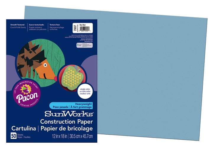 Medium Weight Construction Paper 12"x18" 50 Pack