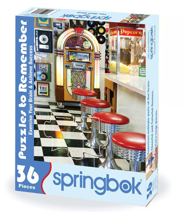 JIGSAW PUZZLE: THE MALT SHOP 36 PIECES