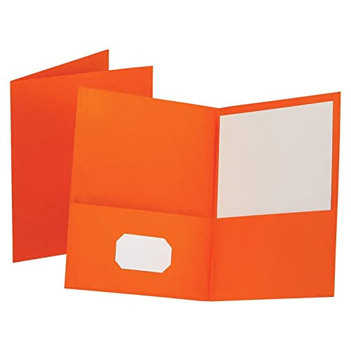 POLY FOLDER: 2 POCKET - ORANGE