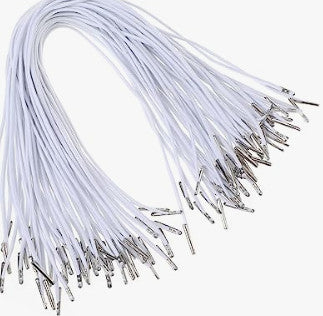 Elastic Cord - Mask String  White 1.2mm x 11"  - 25 PACK