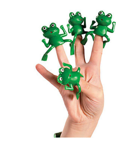 FROGS VINYL FINGER PUPPETS 1 PIECE