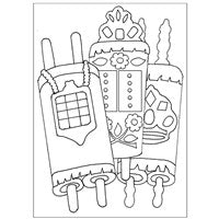 SAND ART CARD: TORAH 7&