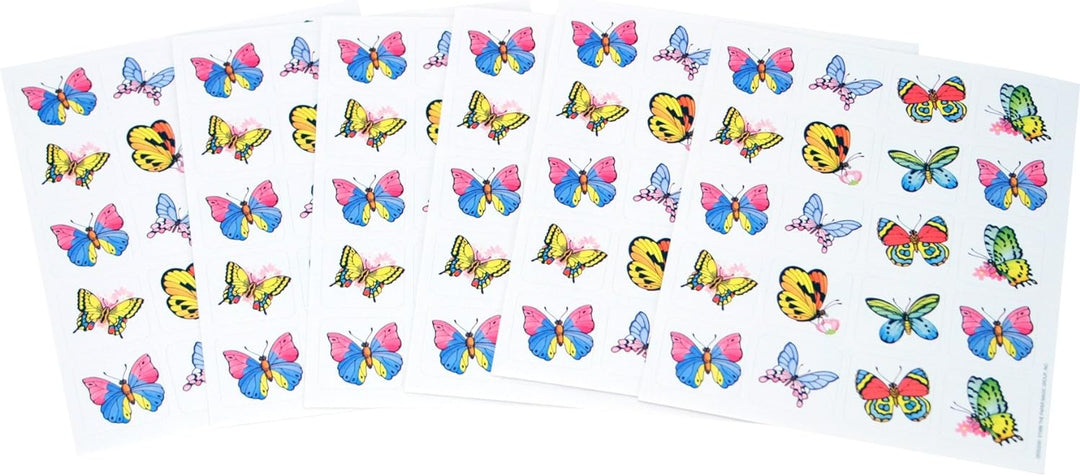 STICKERS: THEME BUTTERFLIES - 120 STICKERS