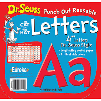 READY LETTER: DR. SEUSS RED 4"