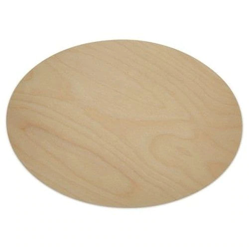 WOOD SHAPE:  OVAL 12"x 8½"