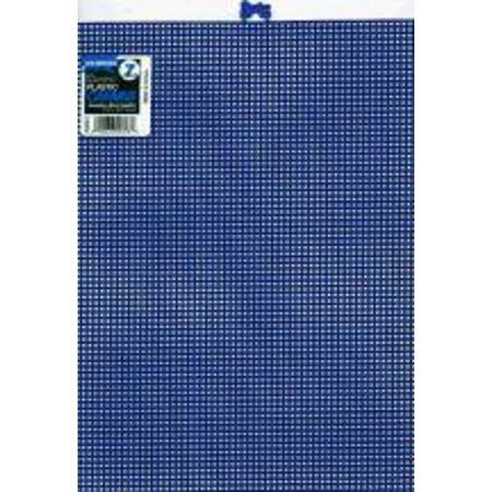 PLASTIC CANVAS: 10½" x 13½"  DARK BLUE