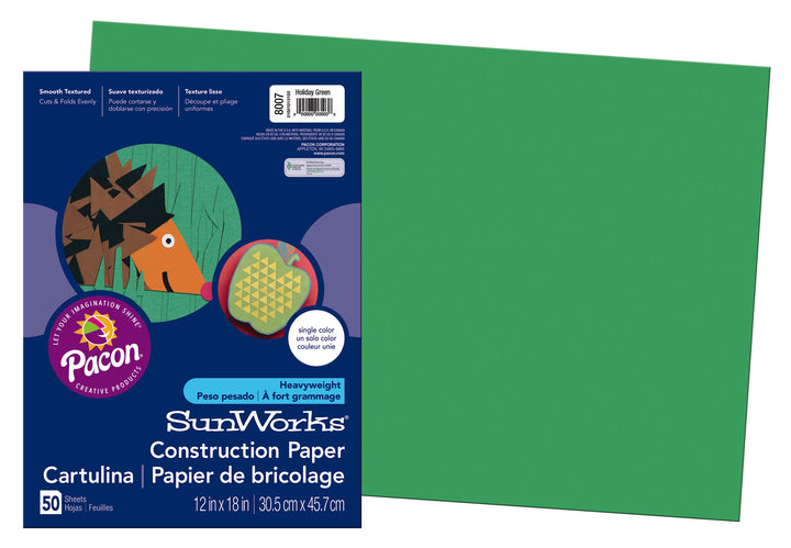 Medium Weight Construction Paper 12"x18" 50 Pack