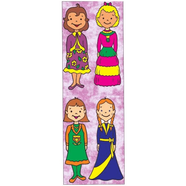 STICKERS: DIE-CUT BIG GIRLS - 6 SHEETS