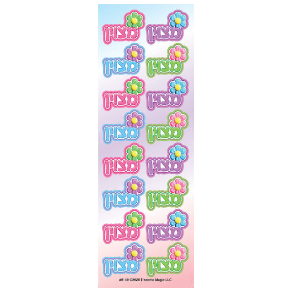 STICKER METZUYAN WITH FLOWER 6 SHEETS