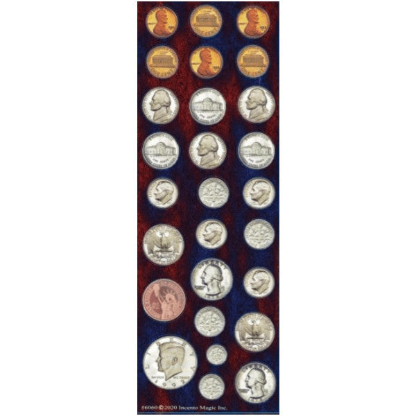 STICKERS: JUMBO DOTS MONEY COINS 6 SHEETS