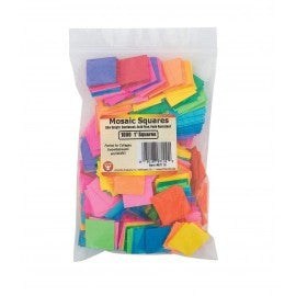 MOSAIC SQUARES: 1" SQUARE 500 PCS