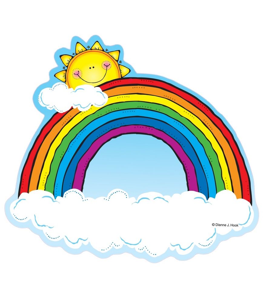 CUT OUT  RAINBOW 36 PIECES