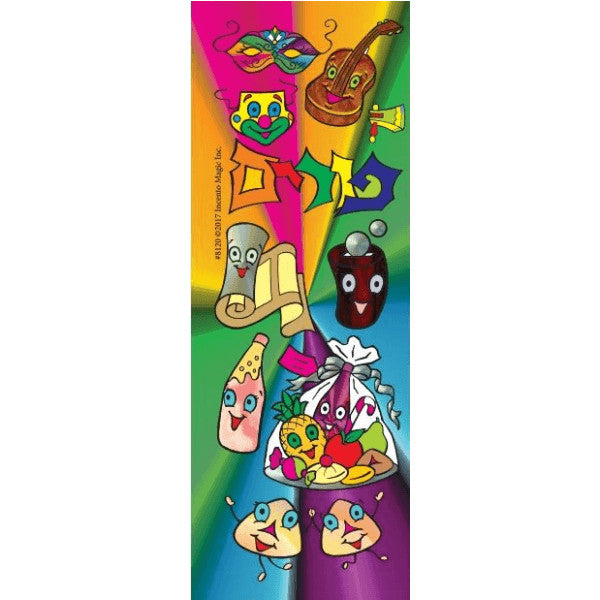 STICKERS  DIE-CUT PURIM - 6 SHEETS