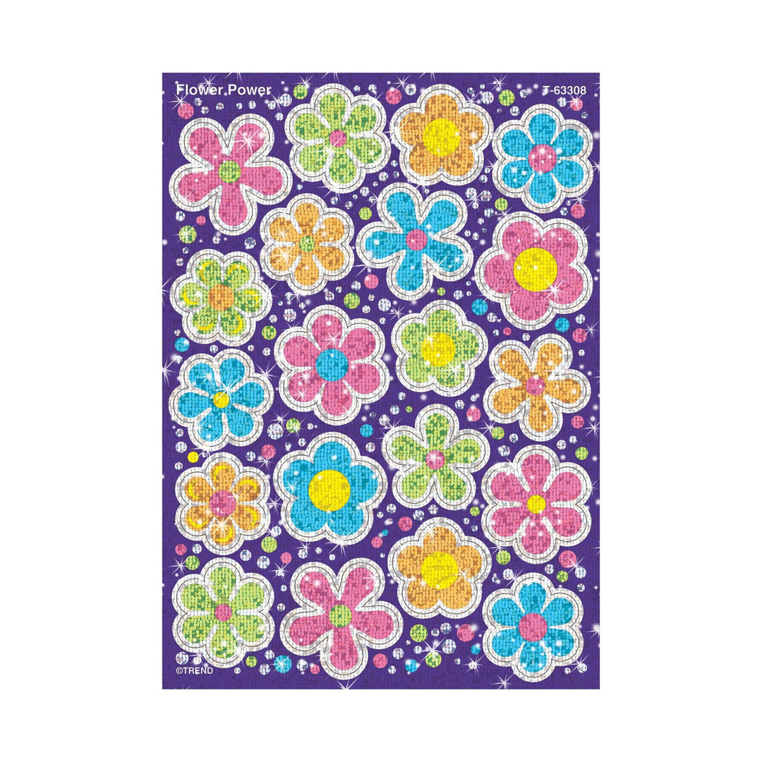 SPARKLE STICKER: FLOWER POWER 40 STICKERS
