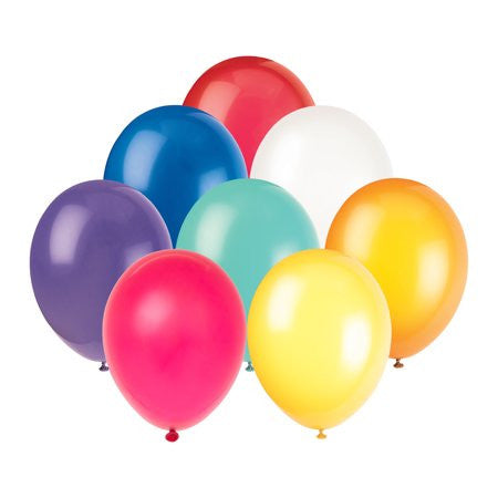 BALLOONS: 9" ASSORTED 20 PACK